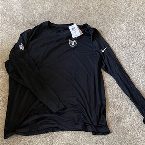 Nike Black Long Sleeve Shirt with Team Logo